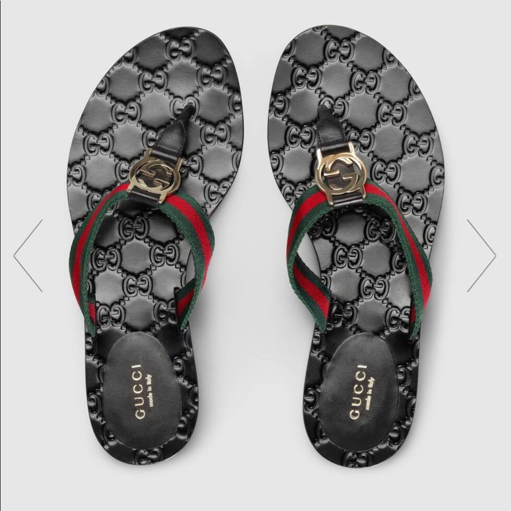 Gucci Web Thong Sandal